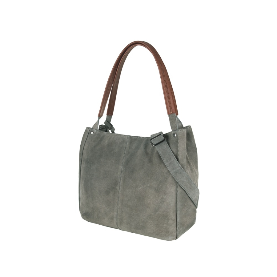 SHOPPER BAG SUEDE GREY mit viel Stauraum und nachhaltiger Verarbeitung